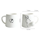 Japanese Style Cat Ceramic Mug - Cute Cartoon Coffee & Tea Cup