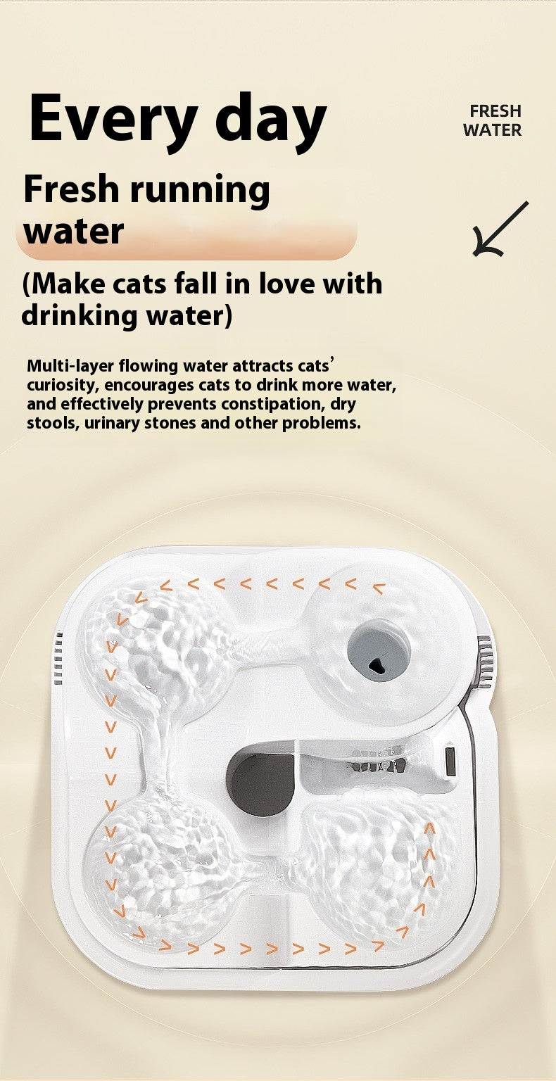 Cat Water Fountain Filter Circulating Flowing Live Water
