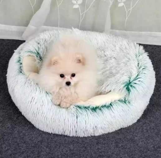 Soft Warm Velvet Cat Cave Nest Bed - Enclosed Cozy Bed for Cats & Small Dogs