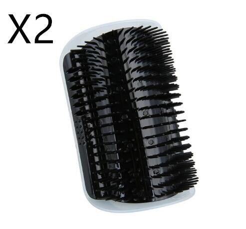 Cat Self-Grooming Corner Brush - Wall-Mounted Scratch & Groom Brush