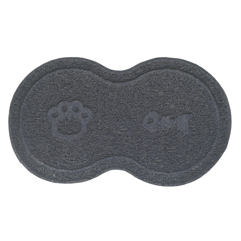 PVC Cat Litter Mat, Grey - Waterproof Non-Slip Litter Trapping Mat