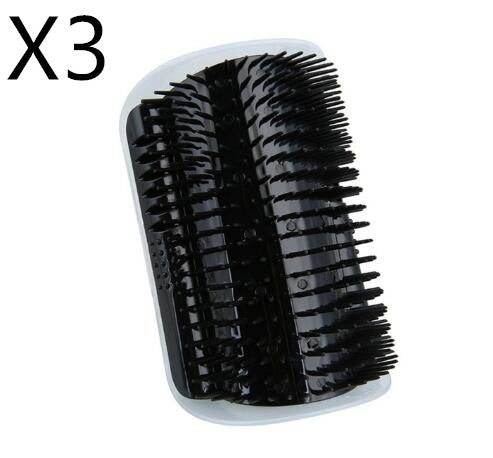 Cat Self-Grooming Corner Brush - Wall-Mounted Scratch & Groom Brush
