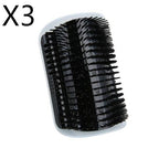 Cat Self-Grooming Corner Brush - Wall-Mounted Scratch & Groom Brush