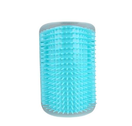 Cat Self-Grooming Corner Brush - Wall-Mounted Scratch & Groom Brush
