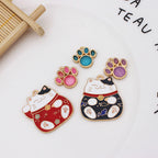 Big Face Cat Claw Alloy Charm - DIY Jewelry & Accessory Drop Pendant