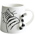 Japanese Style Cat Ceramic Mug - Cute Cartoon Coffee & Tea Cup