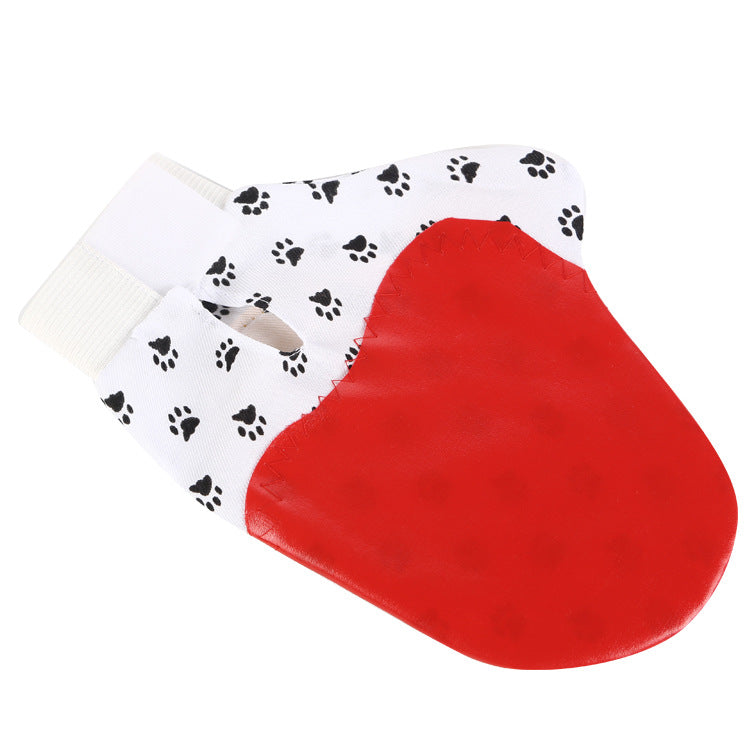 Silicone Pet Deshedding Brush Glove - Grooming Massage Mitt for Cats & Dogs