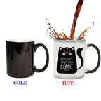 Cute Color-Changing Cat Mug - Heat-Sensitive Ceramic Coffee Cup