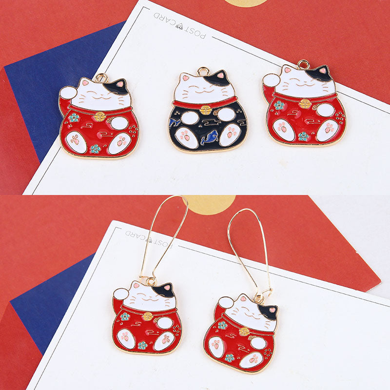Big Face Cat Claw Alloy Charm - DIY Jewelry & Accessory Drop Pendant