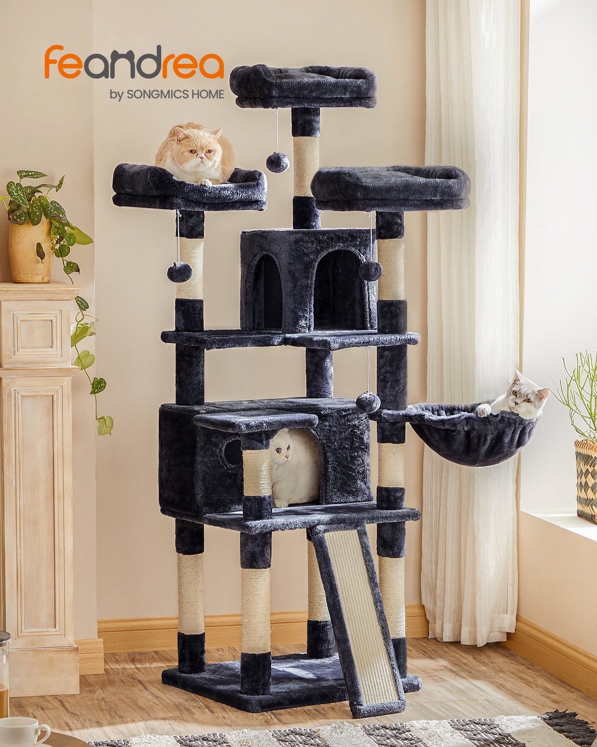 Premium Multi-Level Cat Tree | Multiple Platforms