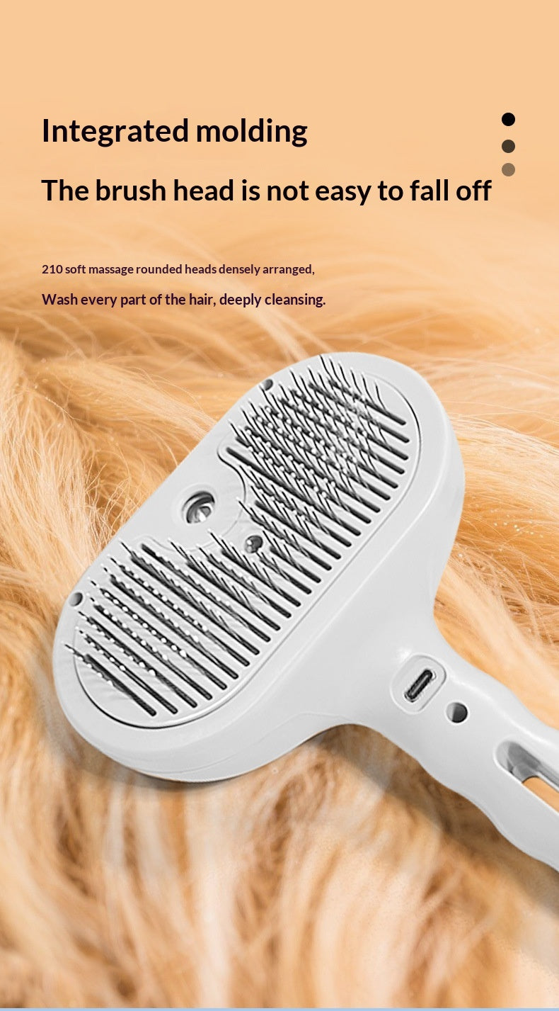 Cat Spray Grooming Comb - Misting Water Brush for Shedding & Coat Care