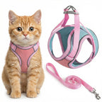 Cat Harness And Leash, Escape-Proof Cat Harness Set, Adjustable Step-in Pet Harness For Walking For Small Medium Dogs-Cats