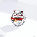 Beaded Lucky Cat Charm Bracelet - Cute Everyday Accessory for Cat Lovers