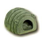 Winter Warm Cat Nest Cave Bed - Plush Enclosed House for Cold Weather
