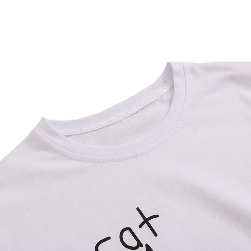 Hand-Painted Style Cat Art T-Shirt - Artistic Graphic Tee for Cat Lovers