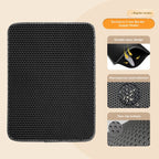 EVA Double-Layer Removable Cat Litter Mat - Washable Non-Slip Trapper