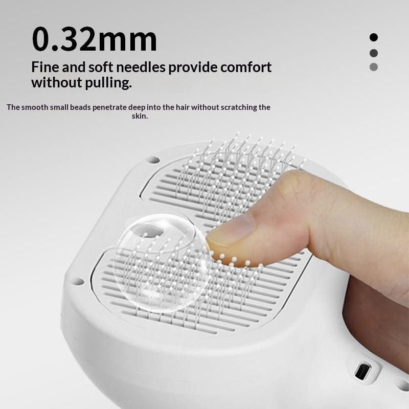 Cat Spray Grooming Comb - Misting Water Brush for Shedding & Coat Care