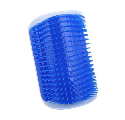 Cat Self-Grooming Corner Brush - Wall-Mounted Scratch & Groom Brush