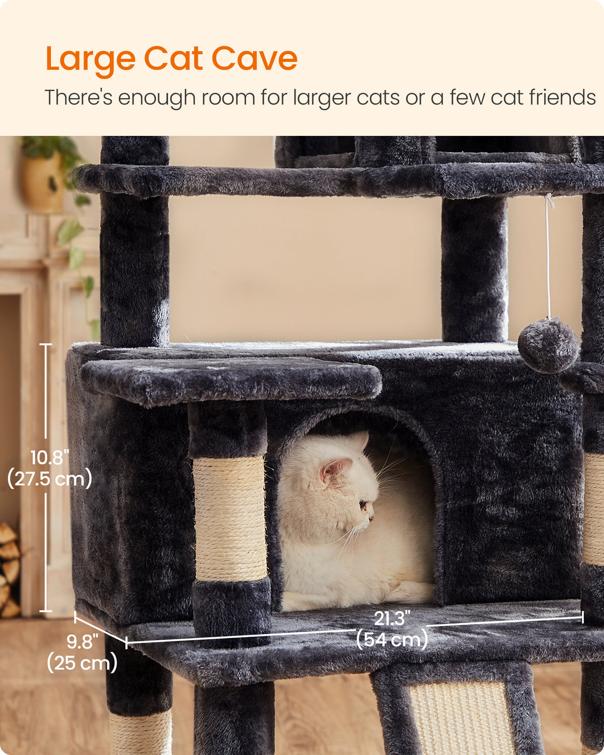 Premium Multi-Level Cat Tree | Multiple Platforms