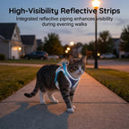 Cat Harness And Leash, Escape-Proof Cat Harness Set, Adjustable Step-in Pet Harness For Walking For Small Medium Dogs-Cats