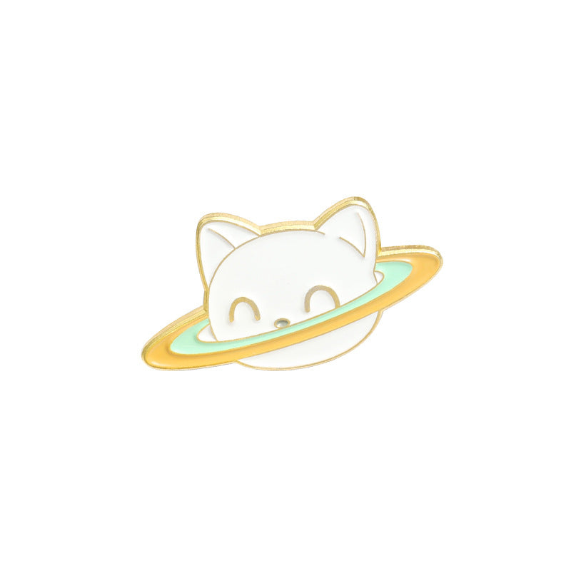 Cat Brooch Pin Badge - Cute Clothing Accessory for Jackets, Bags & Hats