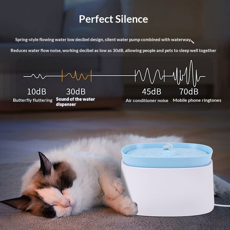 Automatic Circulating Filter Cat Water Fountain - Fresh Flowing Water Bowl