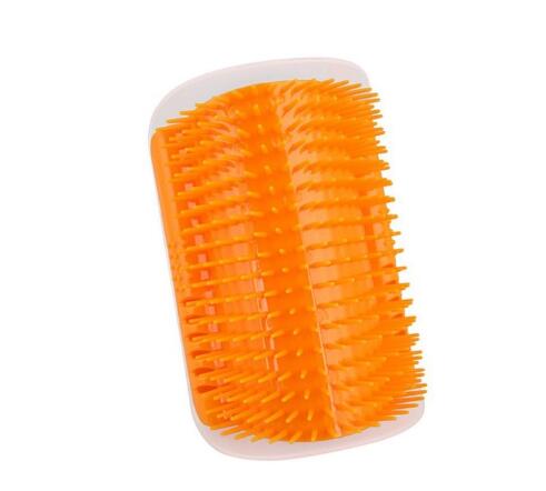 Cat Self-Grooming Corner Brush - Wall-Mounted Scratch & Groom Brush