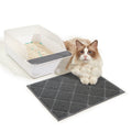 Minimalist PVC Cat Litter Mat - Waterproof Non-Slip Trapping Mat for Pet Households
