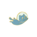 Cat Brooch Pin Badge - Cute Clothing Accessory for Jackets, Bags & Hats