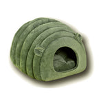 Winter Warm Cat Nest Cave Bed - Plush Enclosed House for Cold Weather