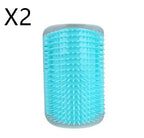 Cat Self-Grooming Corner Brush - Wall-Mounted Scratch & Groom Brush