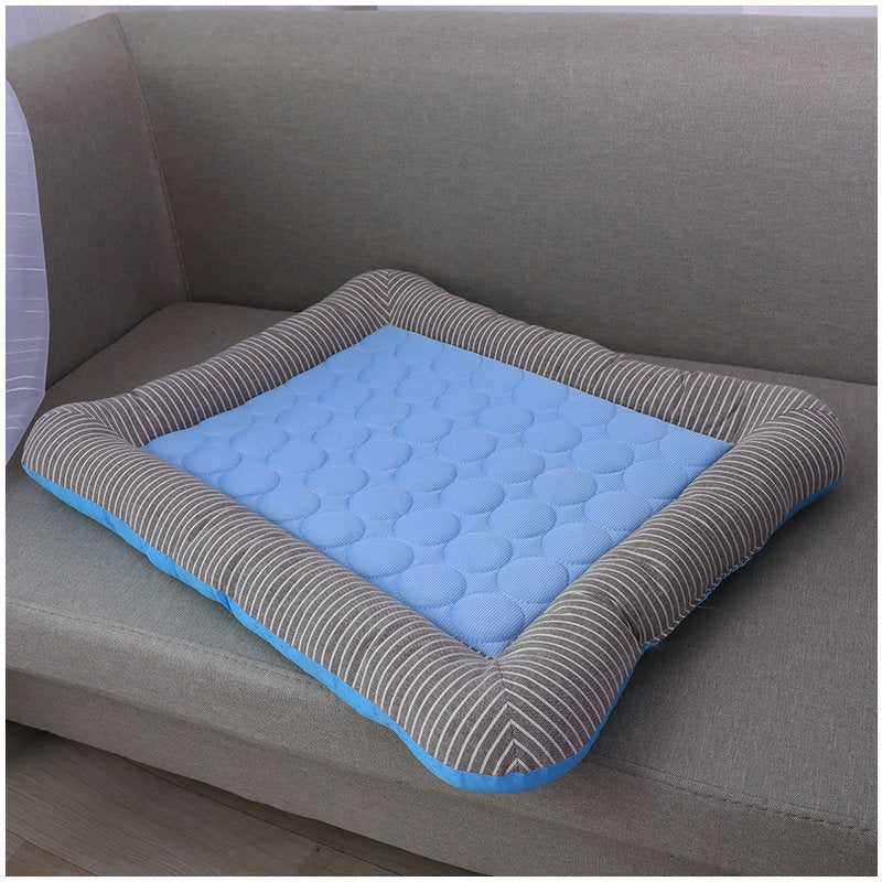 Summer Cooling Ice Silk Pet Mat - Cool Sleeping Mat for Cats & Dogs