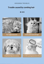Cat Spray Grooming Comb - Misting Water Brush for Shedding & Coat Care