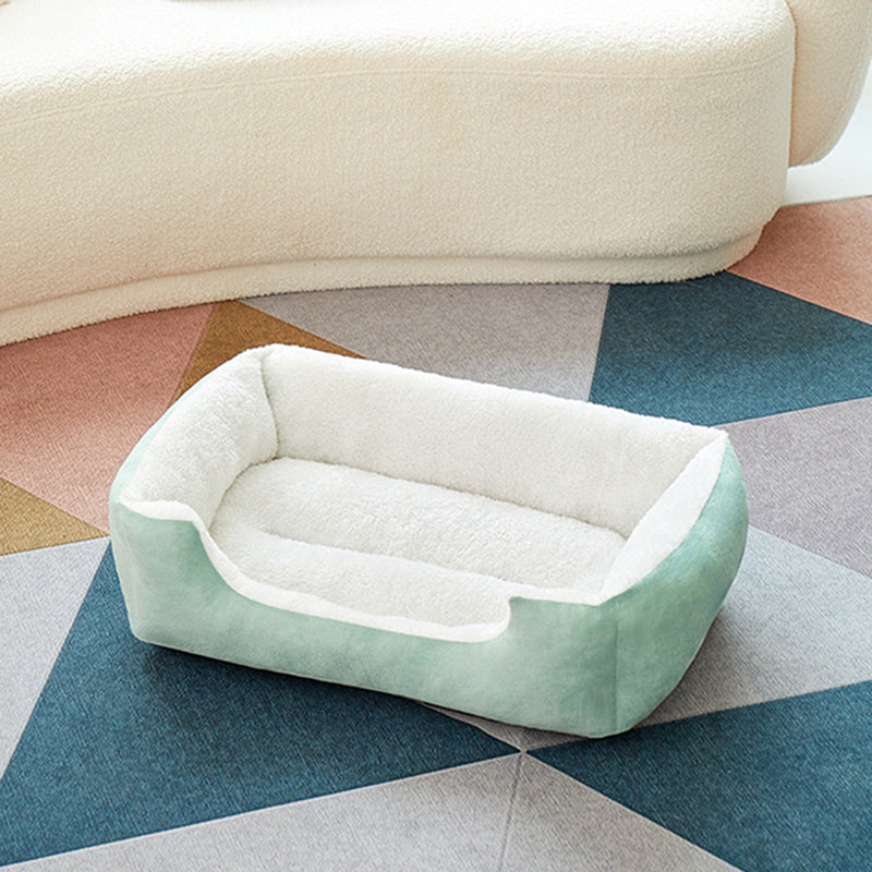 Square Cat Bed - Soft Plush Cushioned Sleeping Bed for Cats & Small Pets