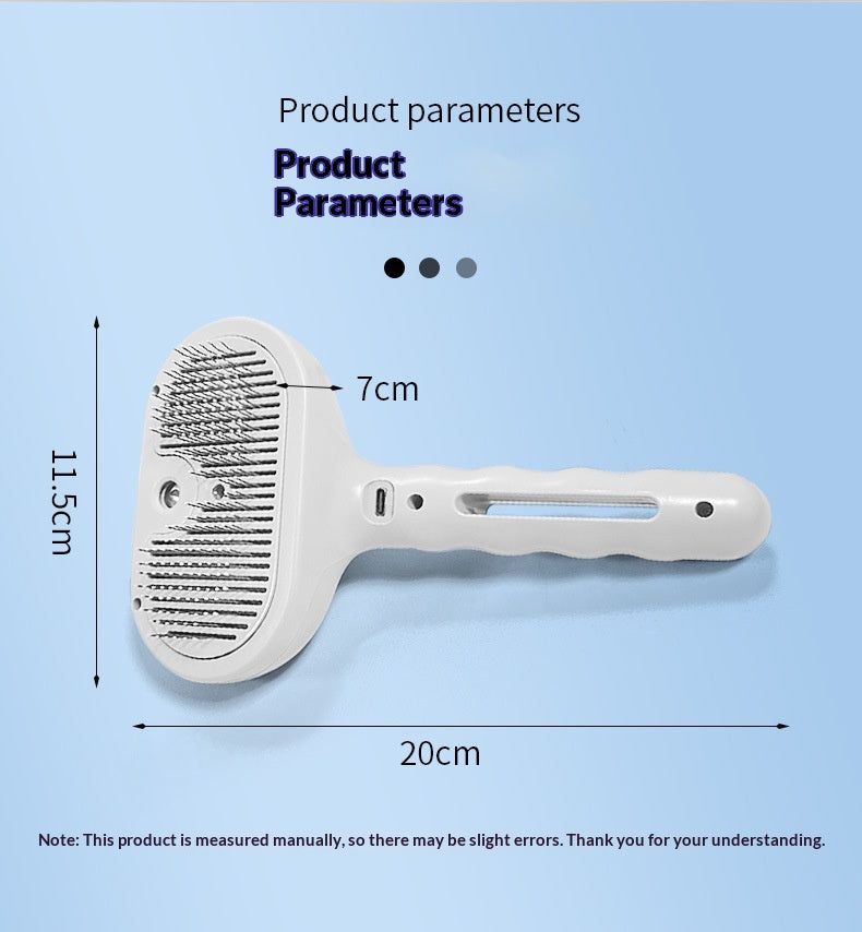 Cat Spray Grooming Comb - Misting Water Brush for Shedding & Coat Care