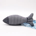 Burlap Fish Catnip Cat Toy, Throw Pillow, Teething Cat Toy, Fancy Cat Toy, Tough Bite, Sturdy Cat Toys Catnip Crinkle Sound Toys Soft And Durable, Interactive Cat Kicker Toys For Indoor Kitten