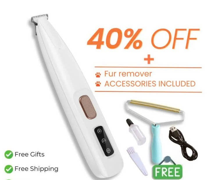 Waterproof Rechargeable Pet Hair Clipper For Cat Grooming