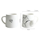 Japanese Style Cat Ceramic Mug - Cute Cartoon Coffee & Tea Cup