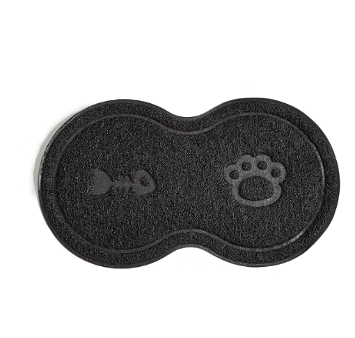 PVC Cat Litter Mat, Grey - Waterproof Non-Slip Litter Trapping Mat